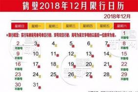 2018河南鹤壁限行规则 11月30号河南鹤壁单双号限行